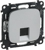 Розетка компьютерная без рамки Legrand Valena Allure 1-м. RJ45 5e алюминий картинка